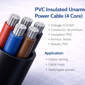 0.6/1kV Aluminium XLPE Unarmoured Power Cable